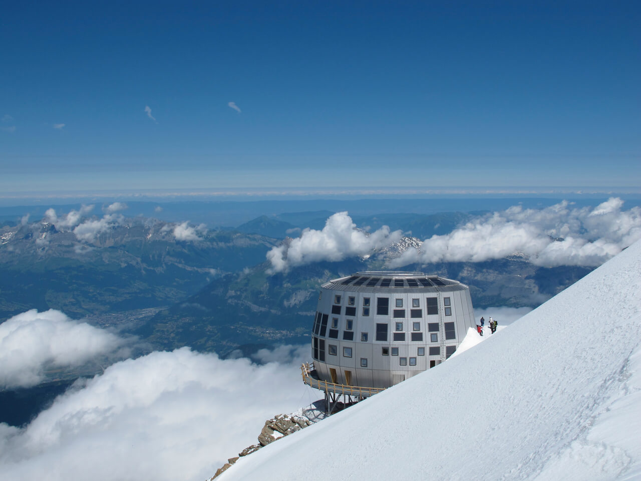 Le Refuge du Goûter sur le Mont Blanc