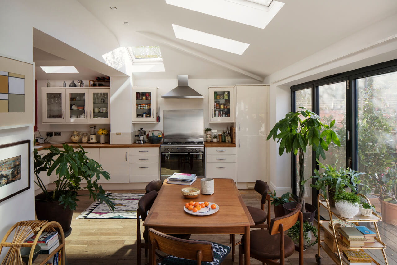 Home extension with VELUX roof windows