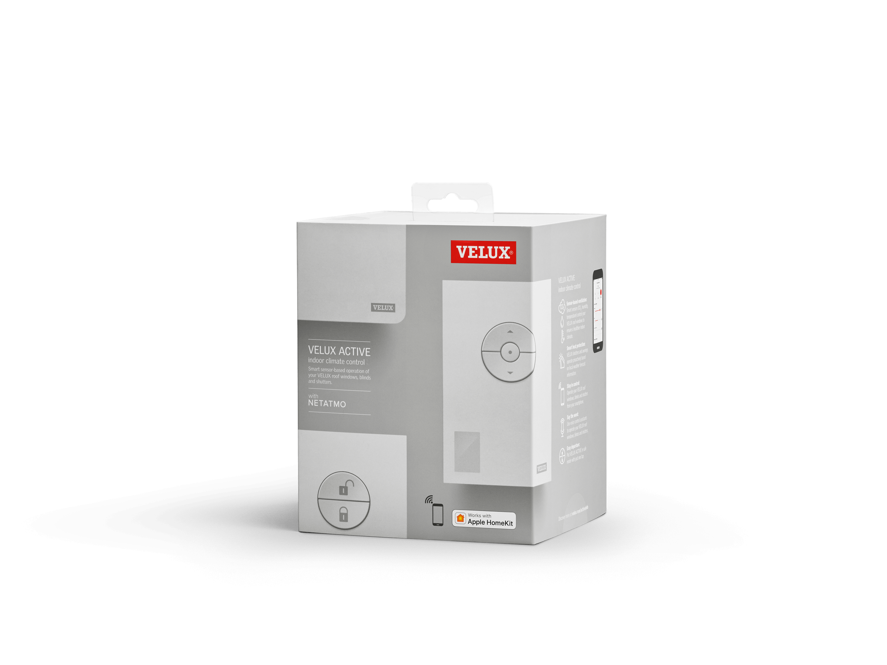 Image of packaging for VELUX ACTIVE Intelligent home control add-on accessory