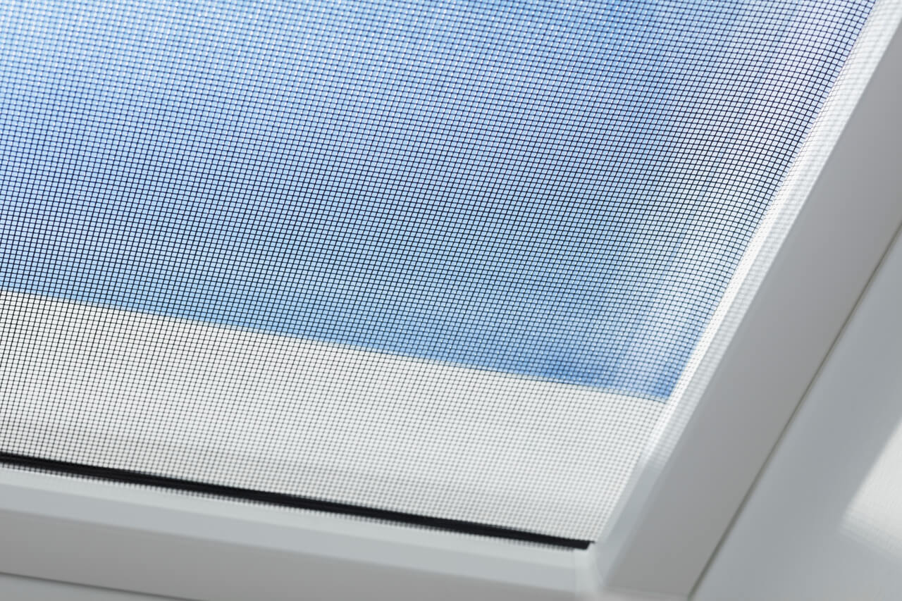 Close-up image of the VELUX insect screen material.
