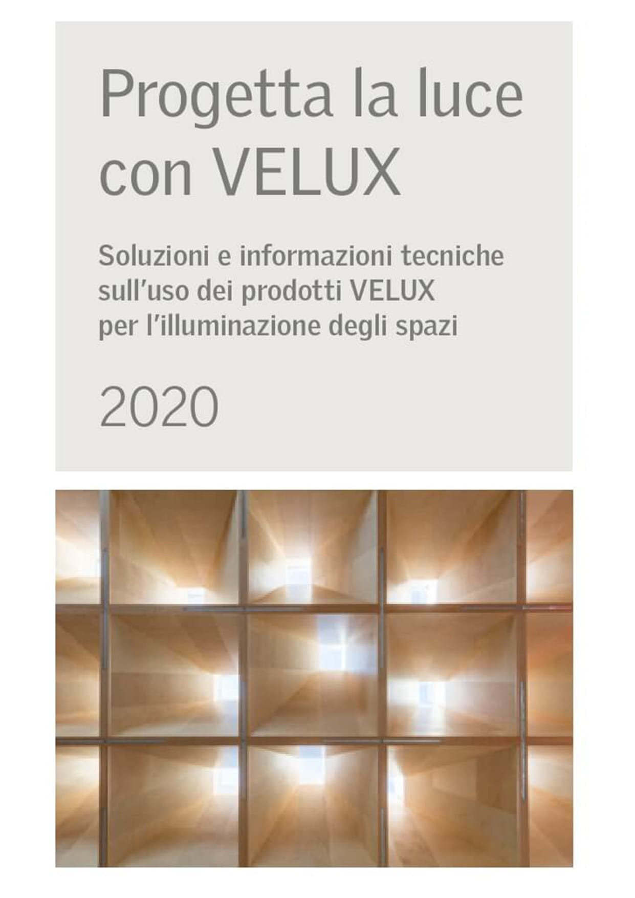 Cover of VELUX brochure for projects 2020