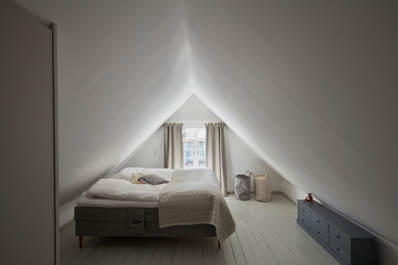 Bedroom in the attic.