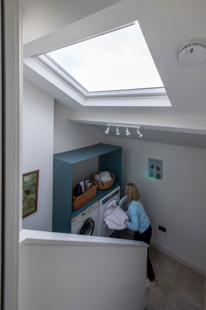 four storey house design with velux laundry